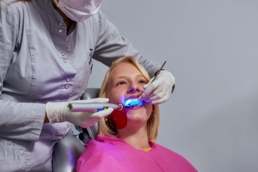 teeth whitening with your dentist